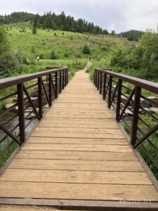 Bridge near the parking lot