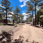 Road in to the picnic area. Parking lot is small and on the right.